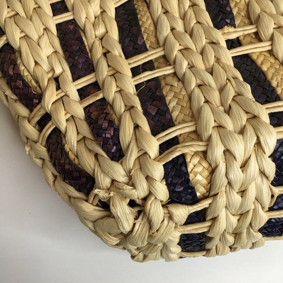 Straw Corn Husk Beach Tote Bag Hippie Satchel - Picture 9 of 10